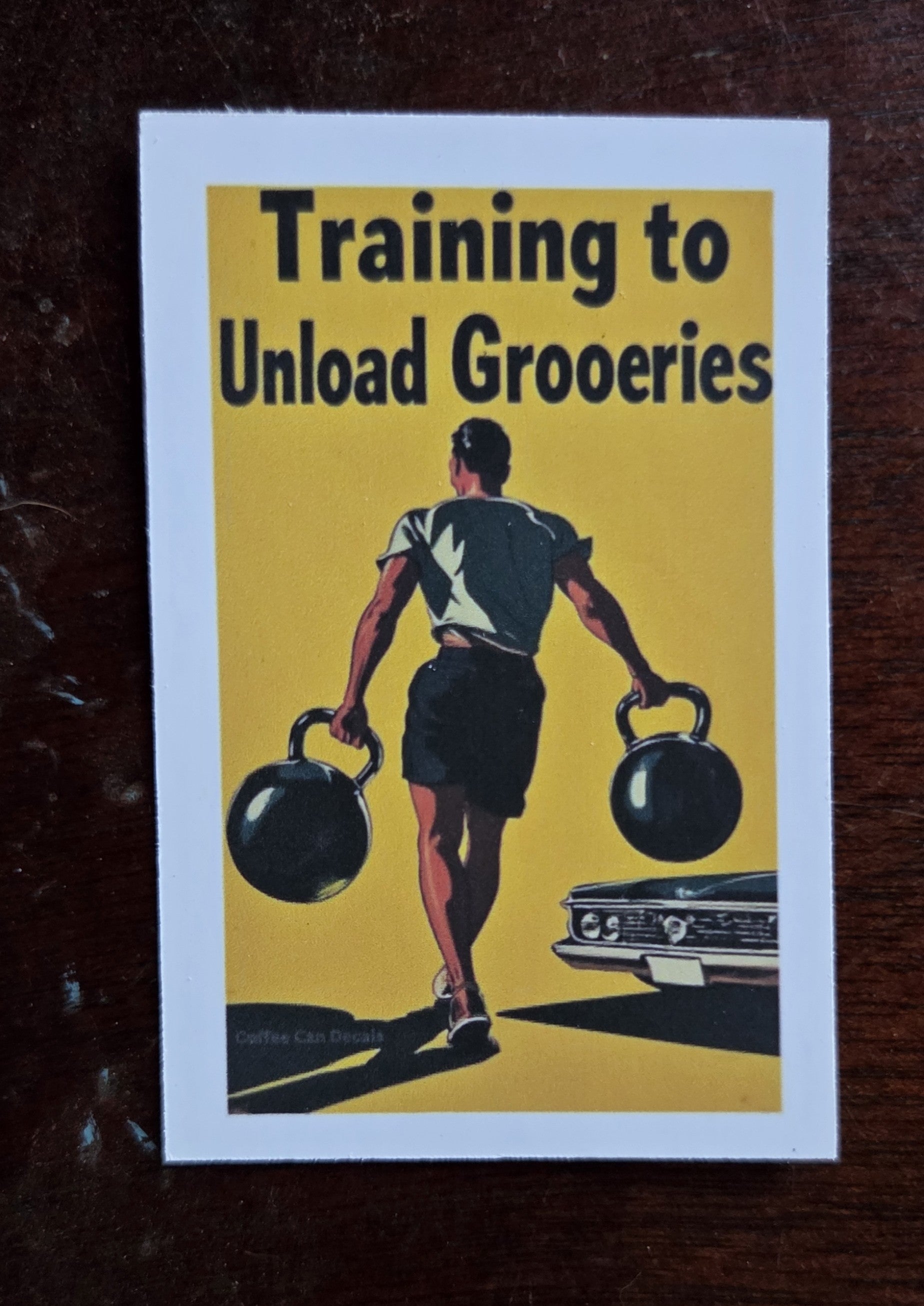 Training to Unload Groceries Sticker