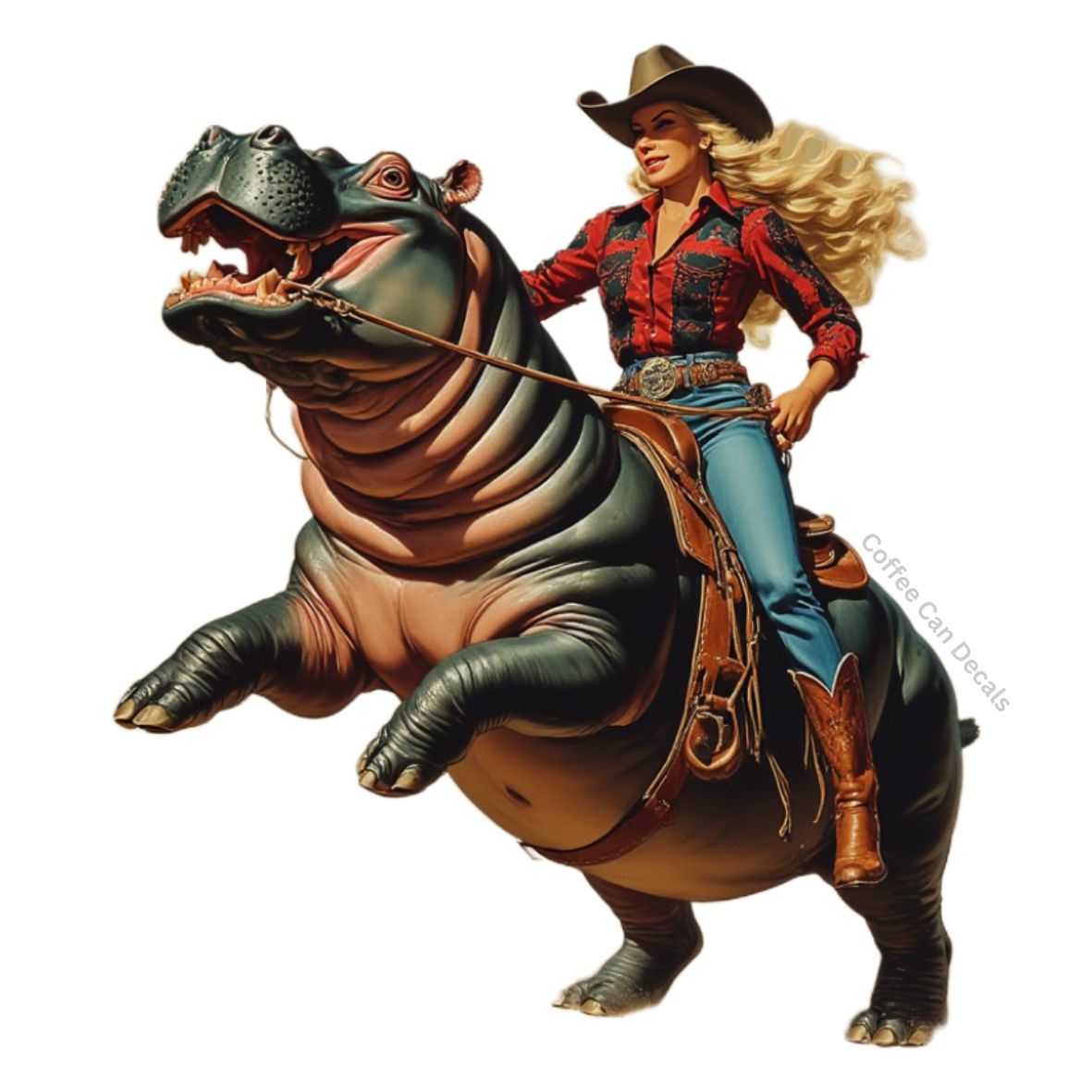 Hippo Cowgirl