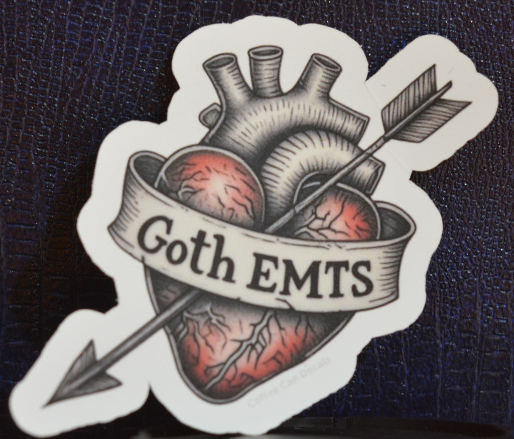 I Heart Goth EMTs Sticker
