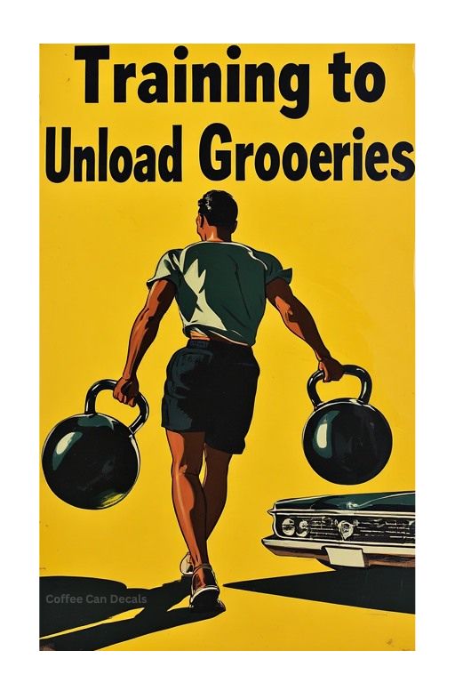 Training to Unload Groceries Sticker