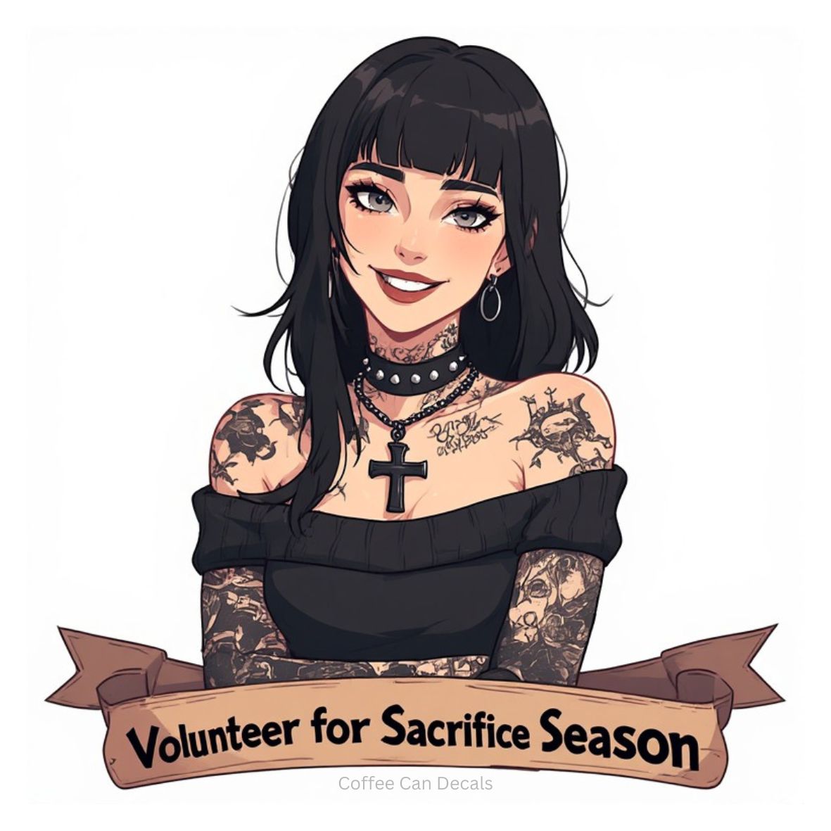 Goth Halloween Sticker