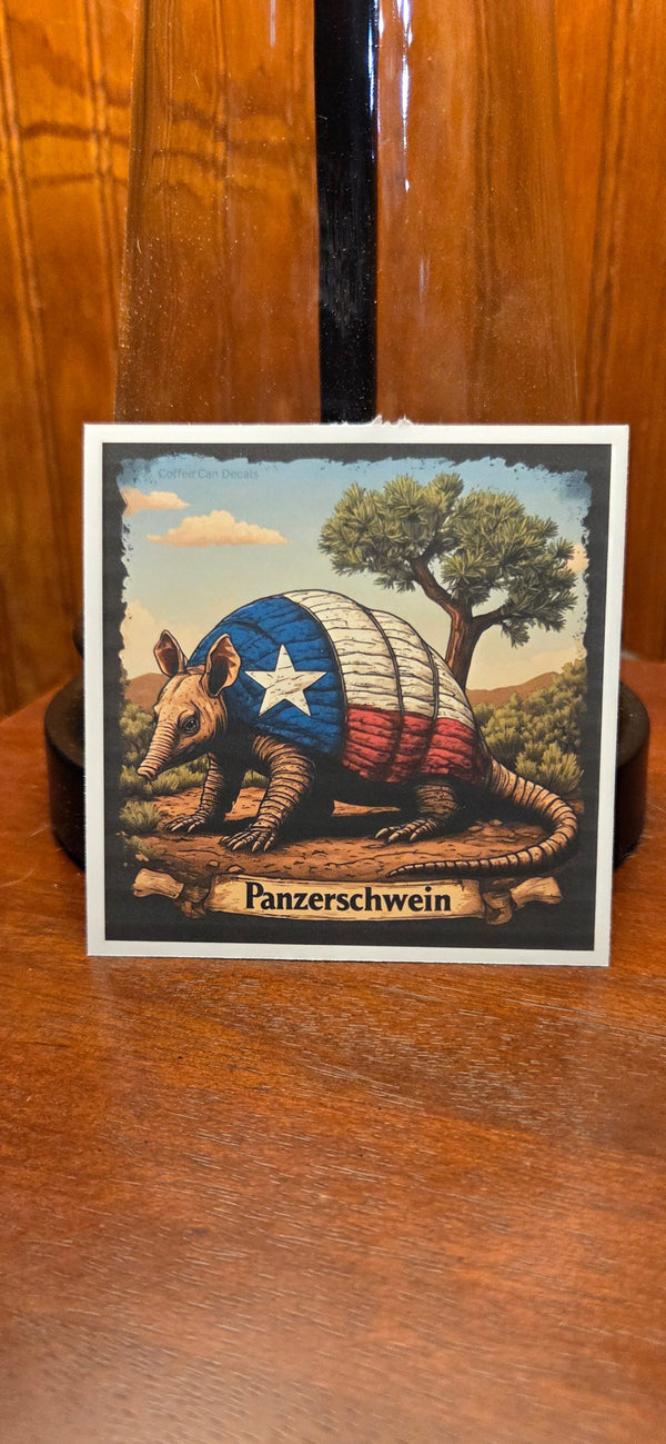 Texas Armadillo Sticker