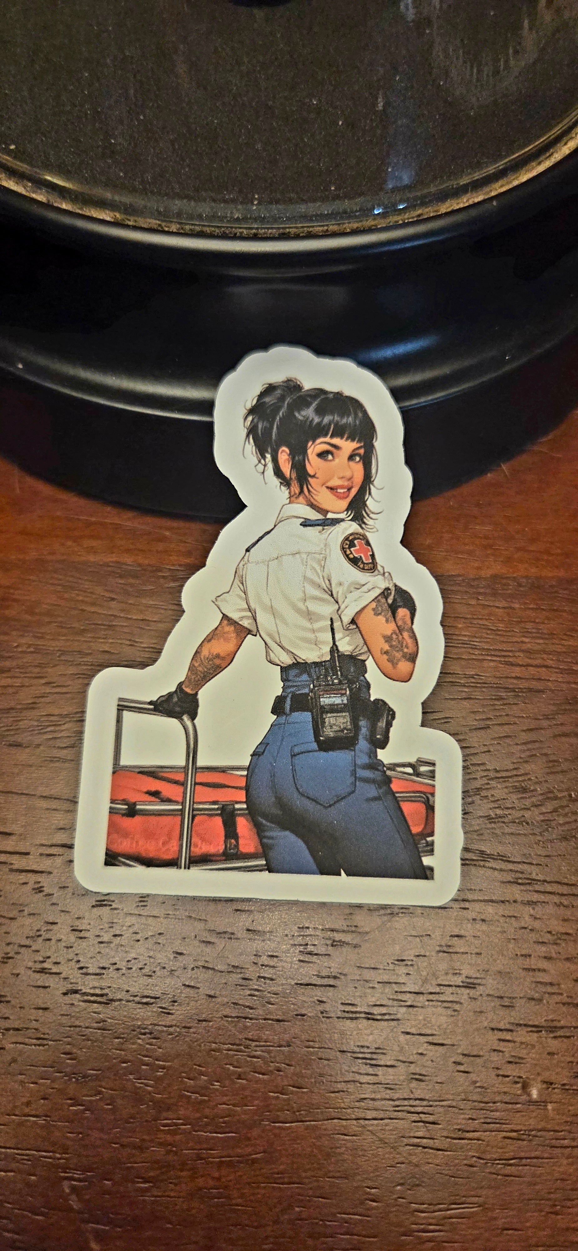 Goth Paramedic Sticker