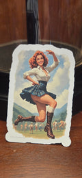 Highland Dancer Scottish Pin Up