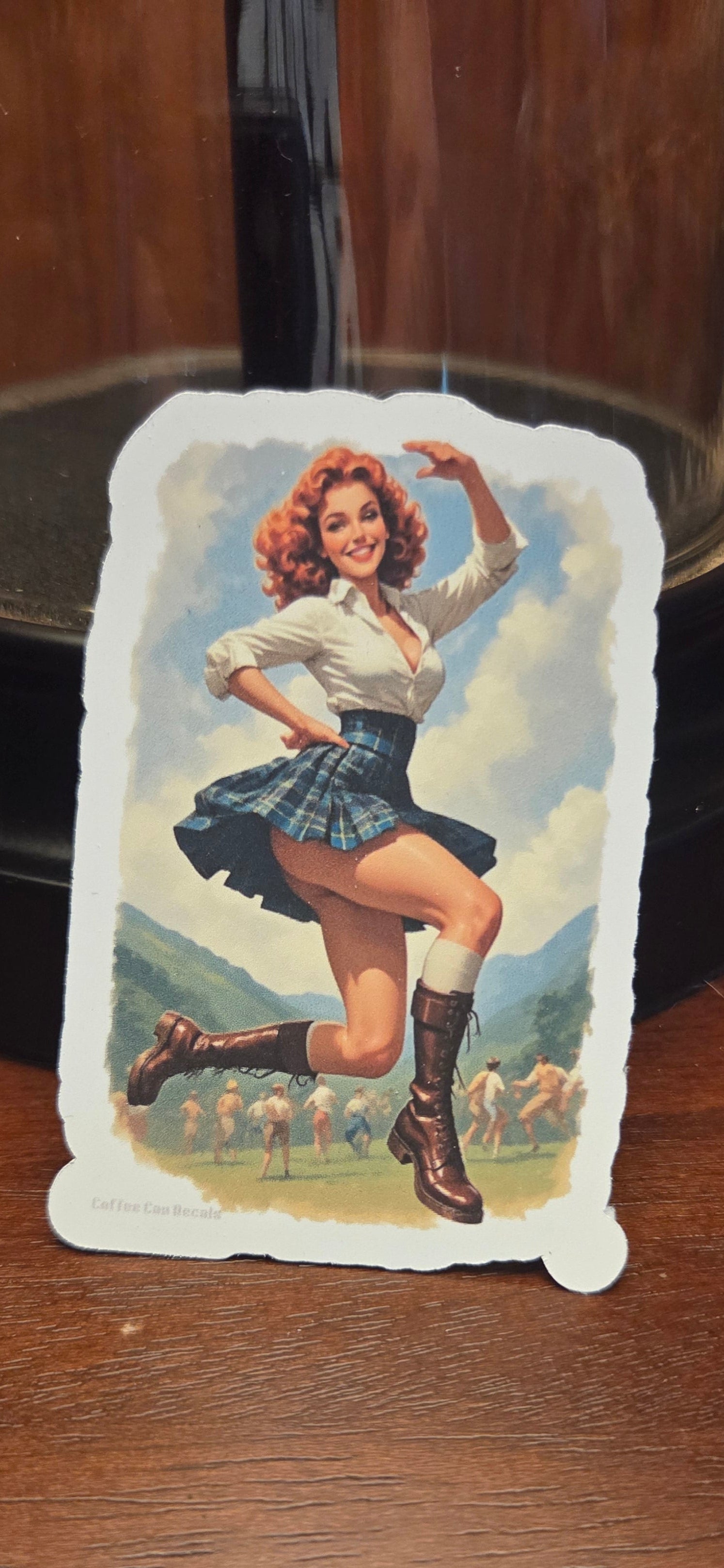 Highland Dancer Scottish Pin Up