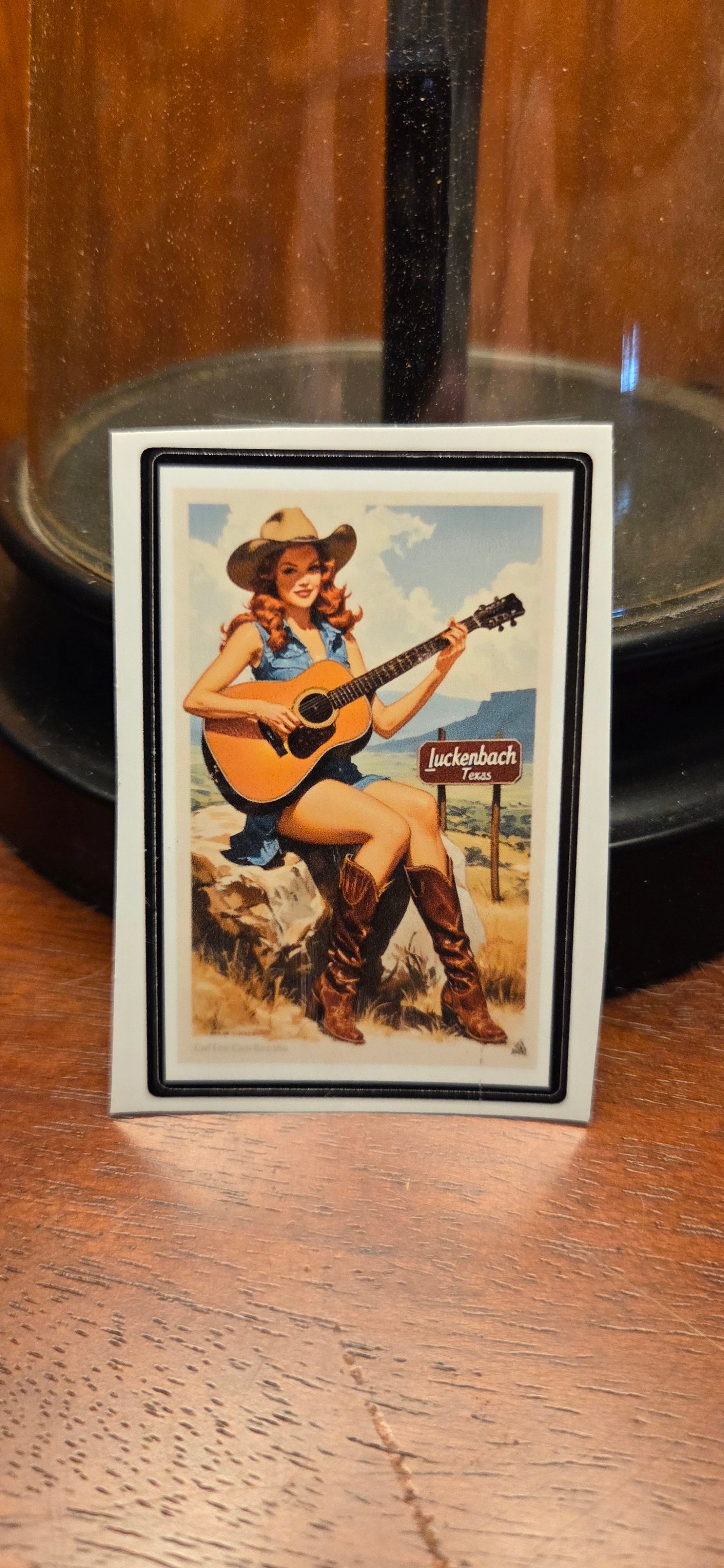 Luckenbach Texas Pin Up