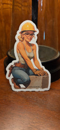 Construction Worker Pin Up