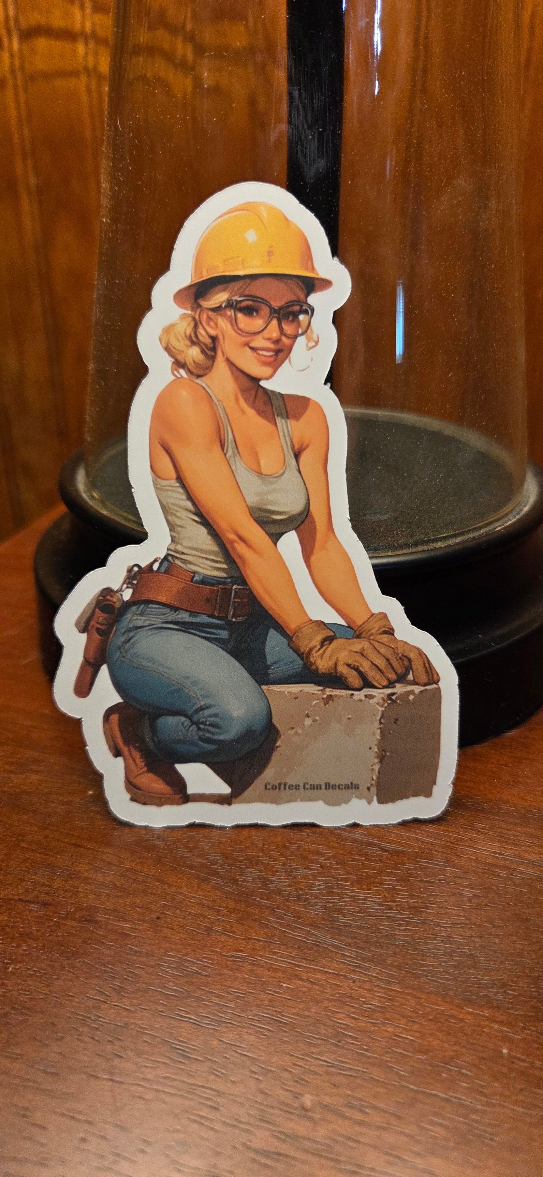 Construction Worker Pin Up