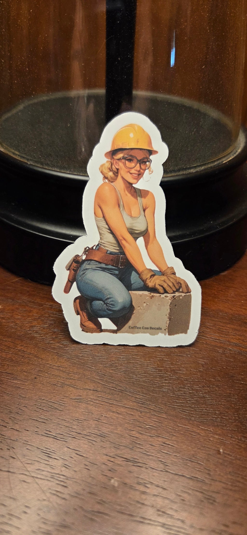 Construction Worker Pin Up