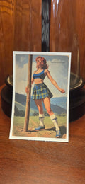 Scottish Highland Games Athlete Pin Up Sticker
