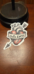 I Heart Goth EMTs Sticker