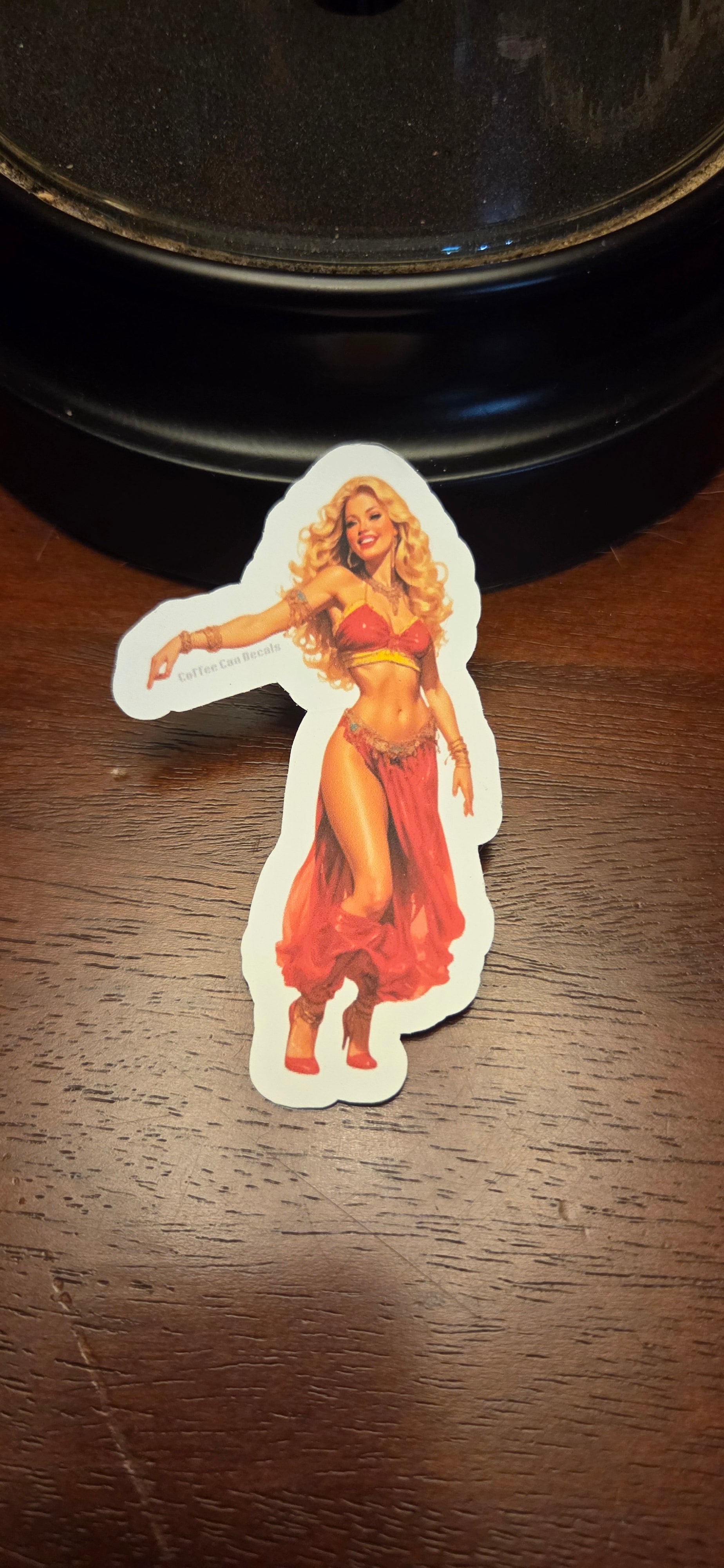 Blonde Bellydancer Pin Up