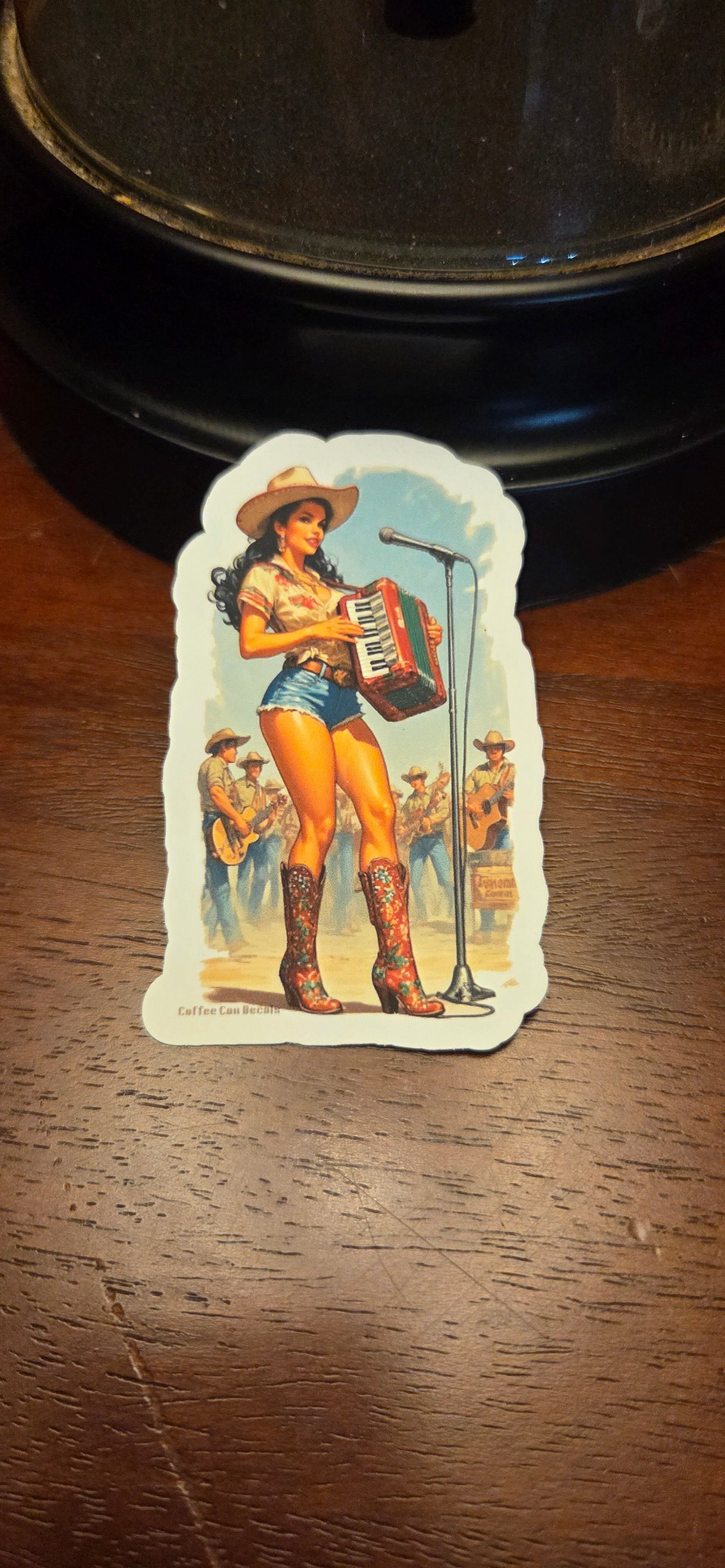 Tejana Musician Pin Up