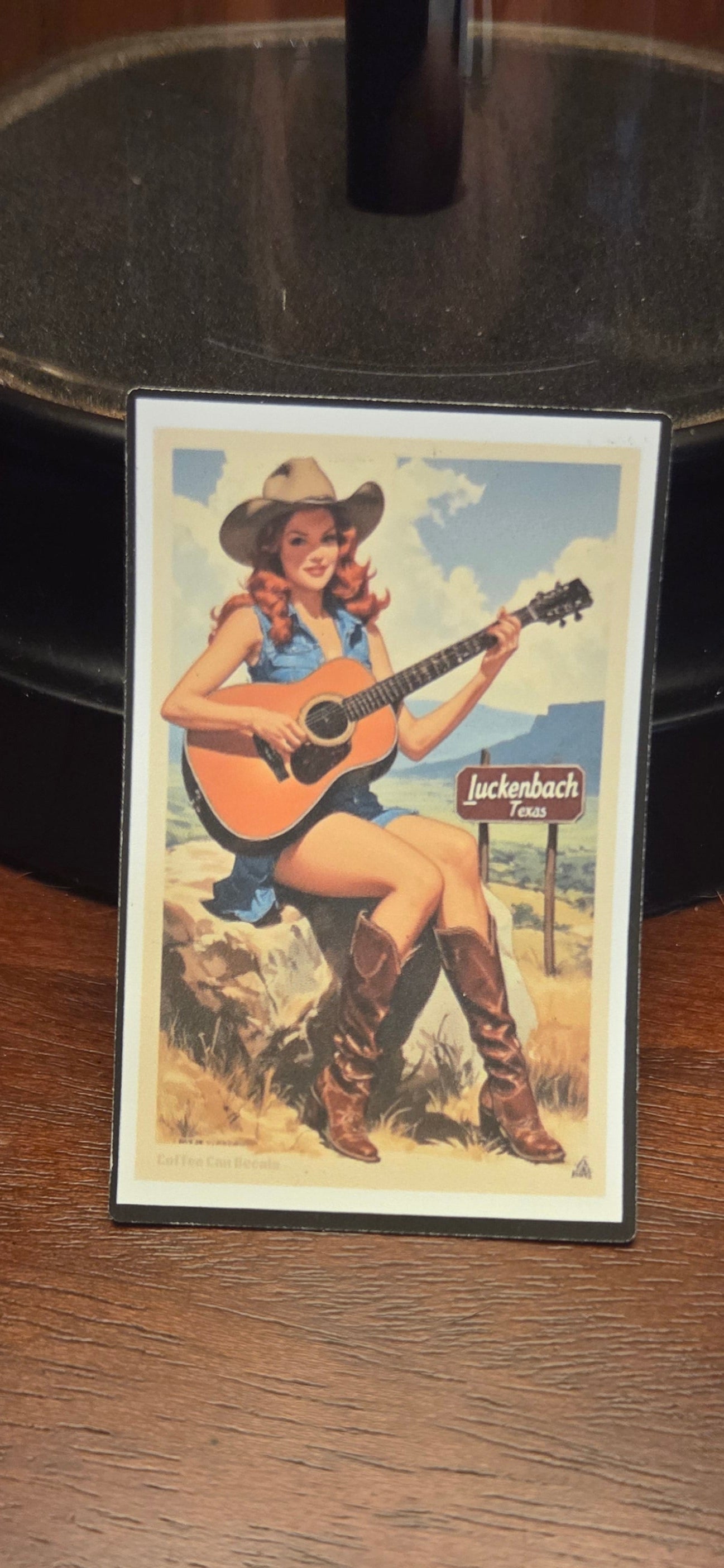 Luckenbach Texas Pin Up